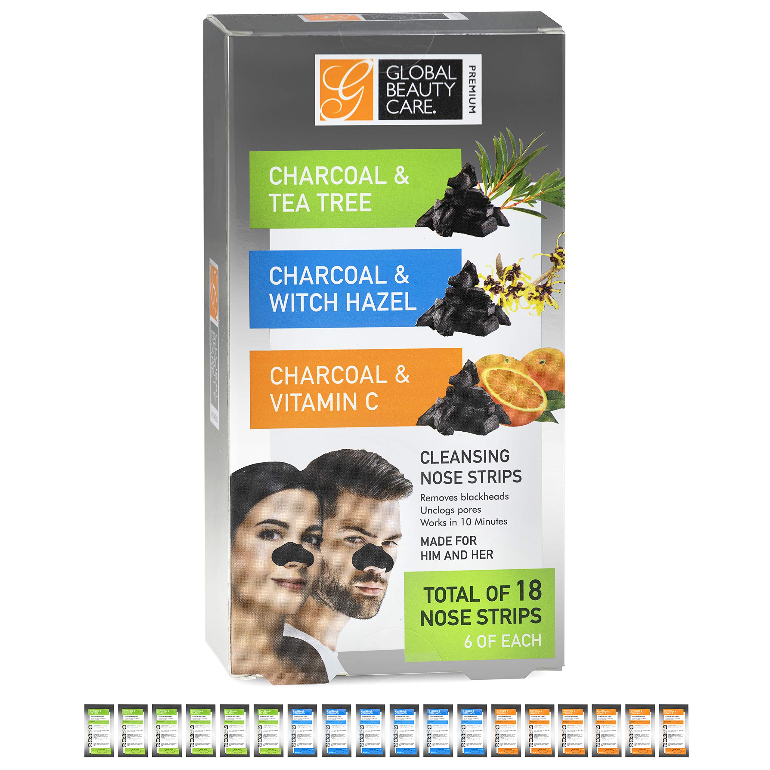 Amazon.com: Global Beauty Care Premium 18 Nose Cleansing Strips
